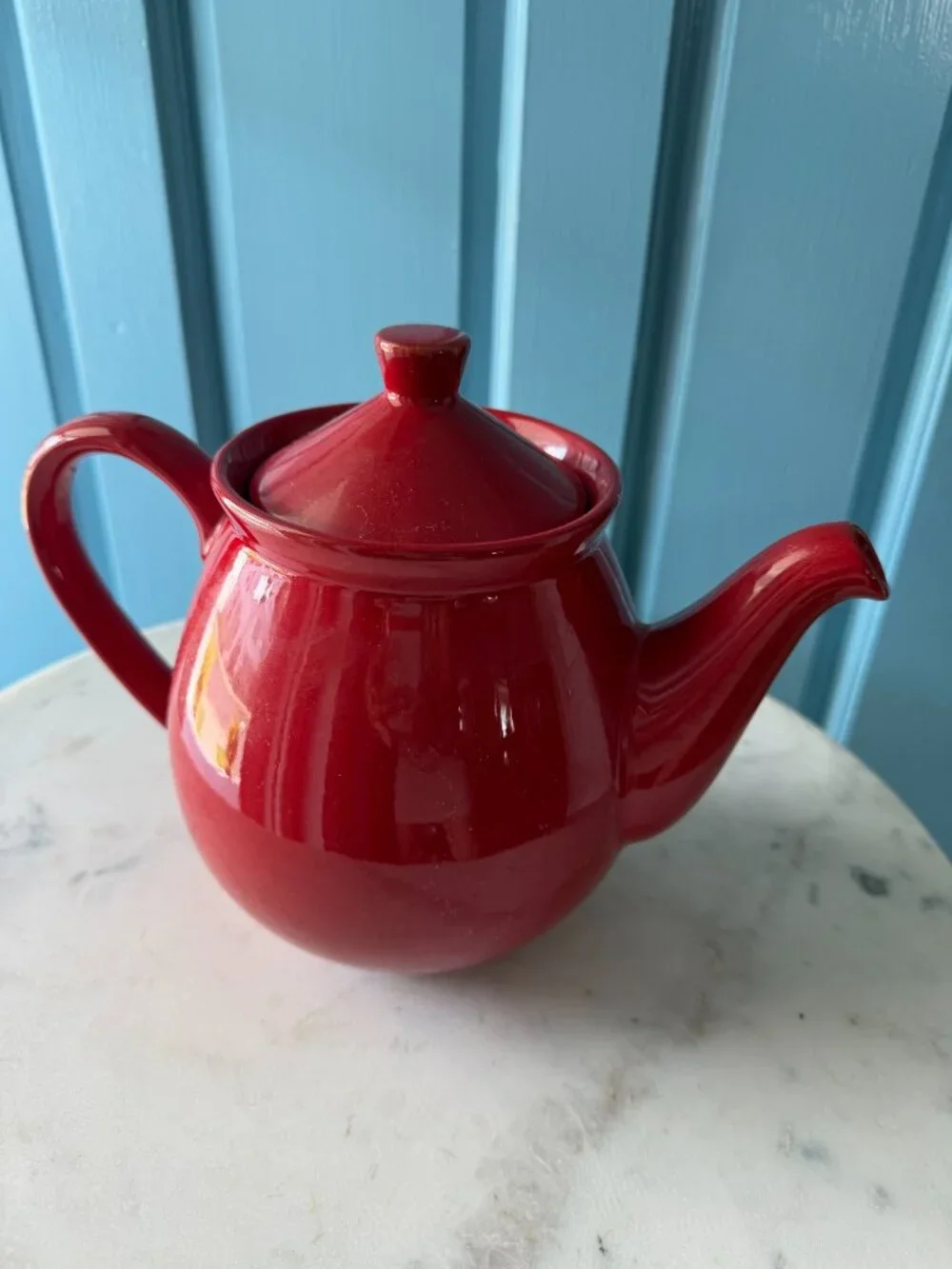 Vintage Waechtersbach Teapot in Desired Cherry Red Color- Germany 1990s.